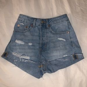 Denim shorts